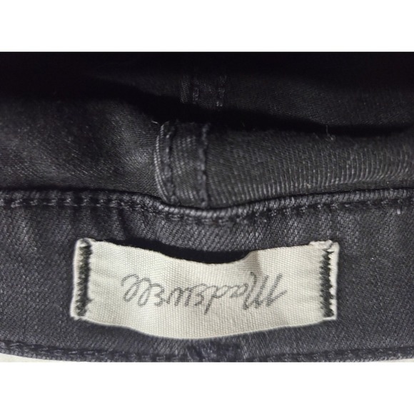 Madewell Roadtripper Skinny Leg Jeans Women's 29 Black Denim Mid Rise 5-Pocket - Picture 3 of 5